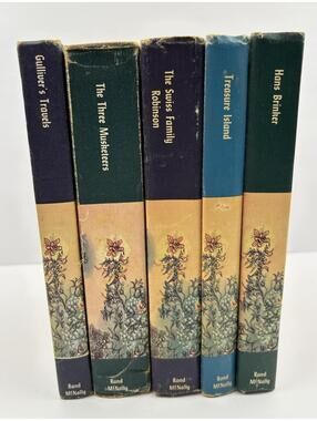 Lot 5 Vtg 1950s Windermere Readers Rand McNally Milo Winter Illus Classics  BK10